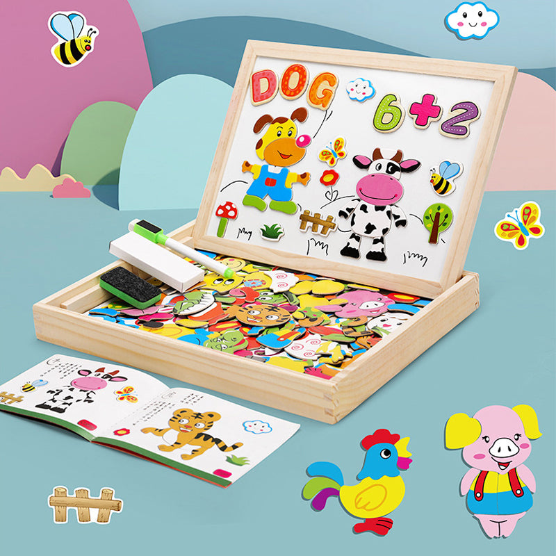 Magnetisch didactisch wit bord 2 in 1