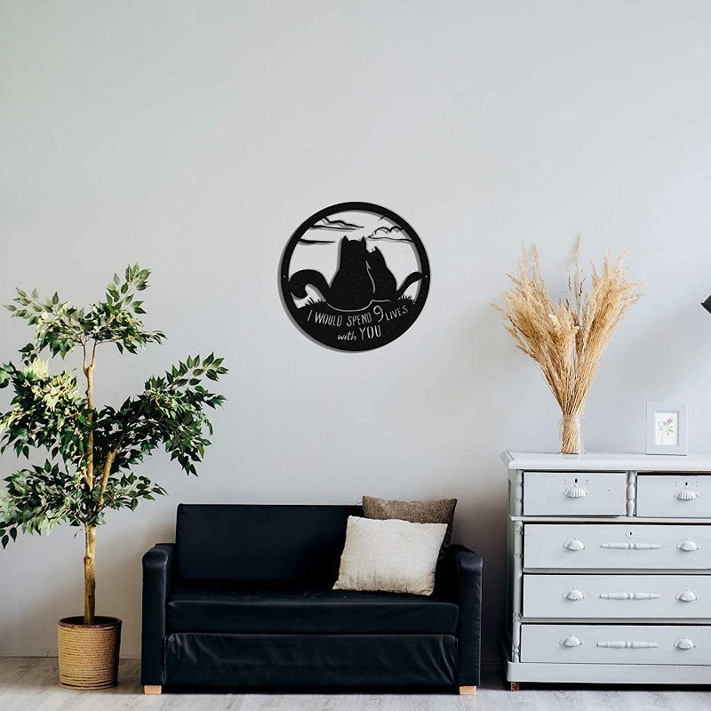 9 leven samen kunst aan de muur