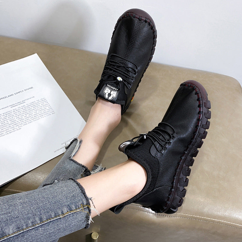 Zachte schoenen met ronde neus