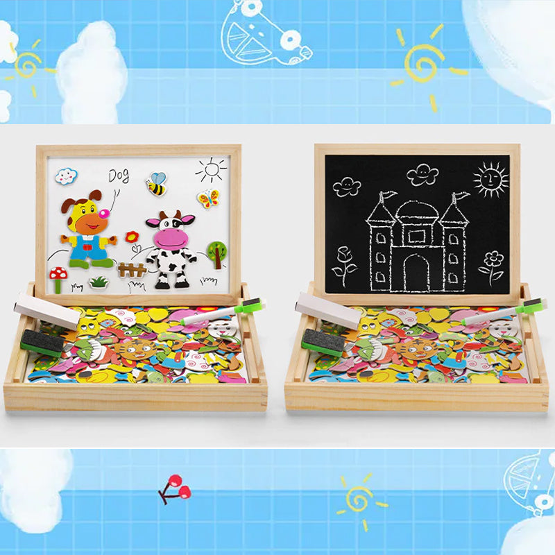 Magnetisch didactisch wit bord 2 in 1