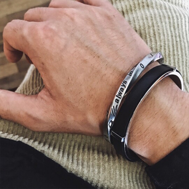 Paar Model Titanium Stalen Armband