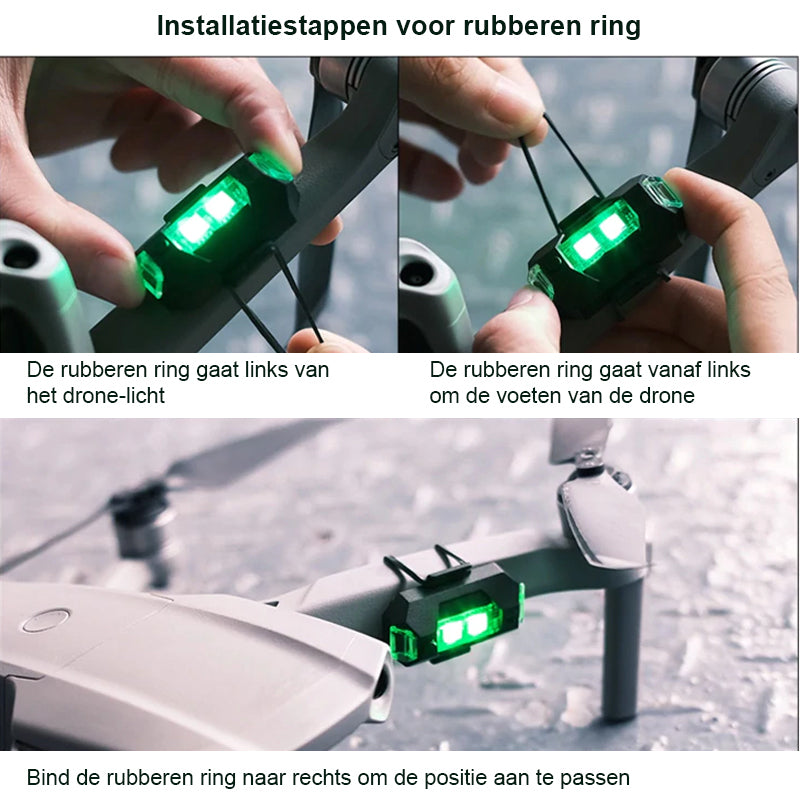 4 kleuren LED-stroboscooplampen voor vliegtuigen en opladen via USB