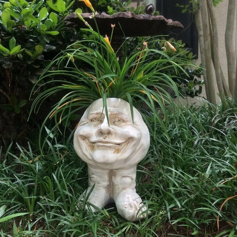 Grappige uitdrukking bloempot