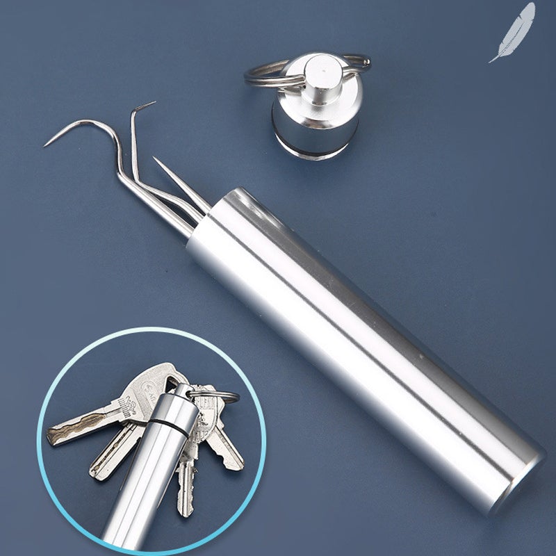 Draagbare tandenstoker set