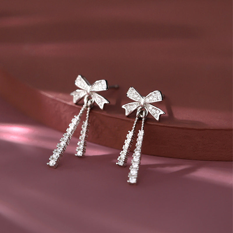 Vlinderdas oorbellen