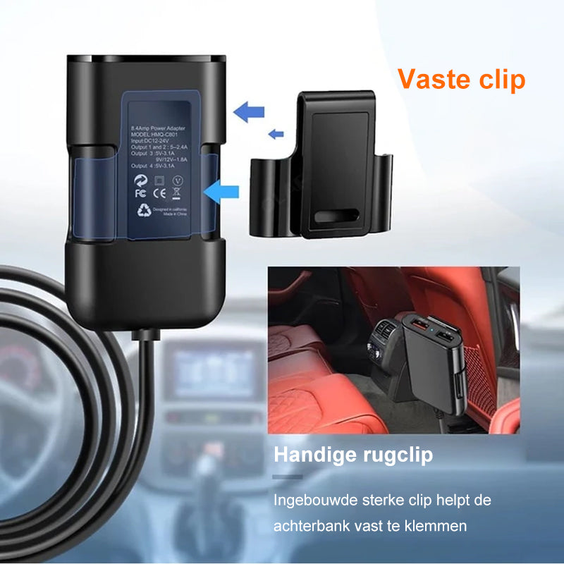 4 in 1 auto achterbankoplader