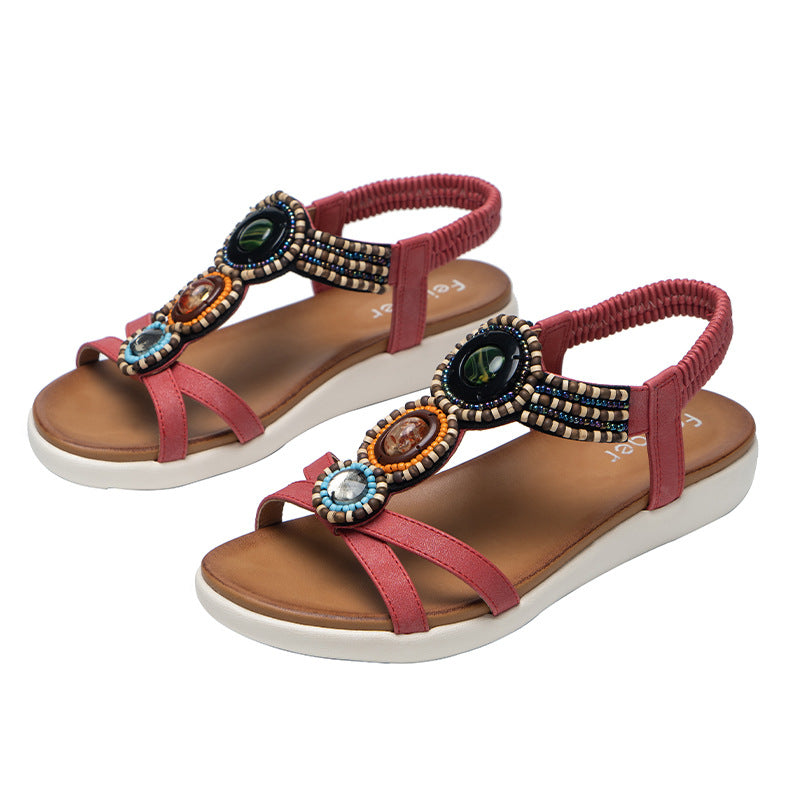 Boho Sandalen met Kralen
