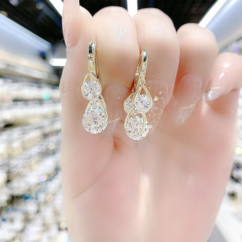 Oorbellen met glanzend hart