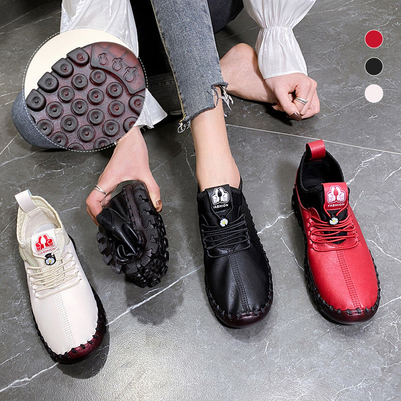 Zachte schoenen met ronde neus