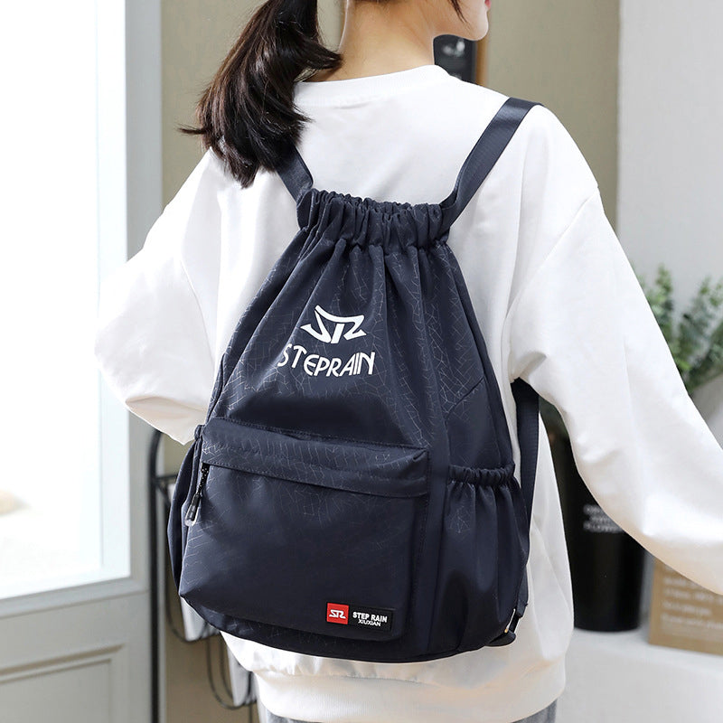 Verstelbare tas met trekkoord