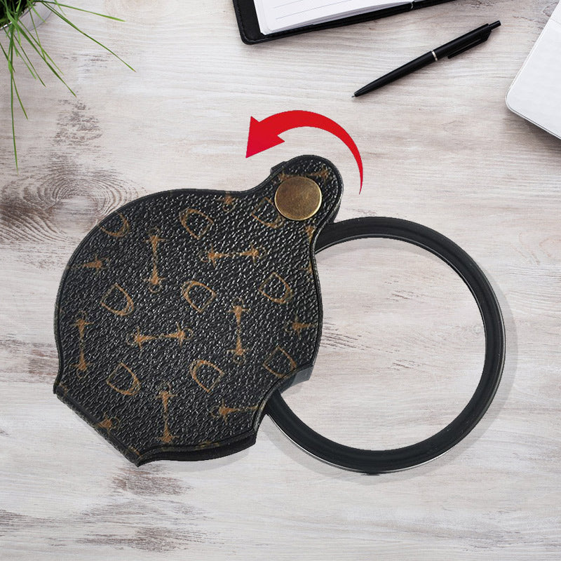 Nieuw Leren Etui Opvouwbaar Vergrootglas