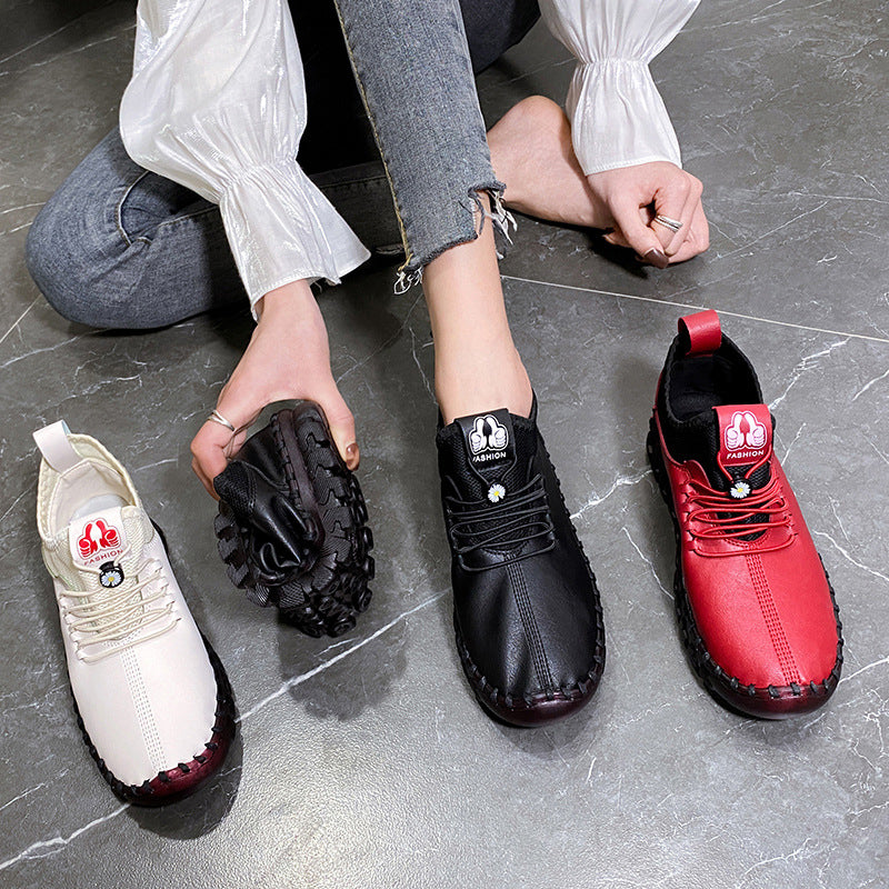 Zachte schoenen met ronde neus