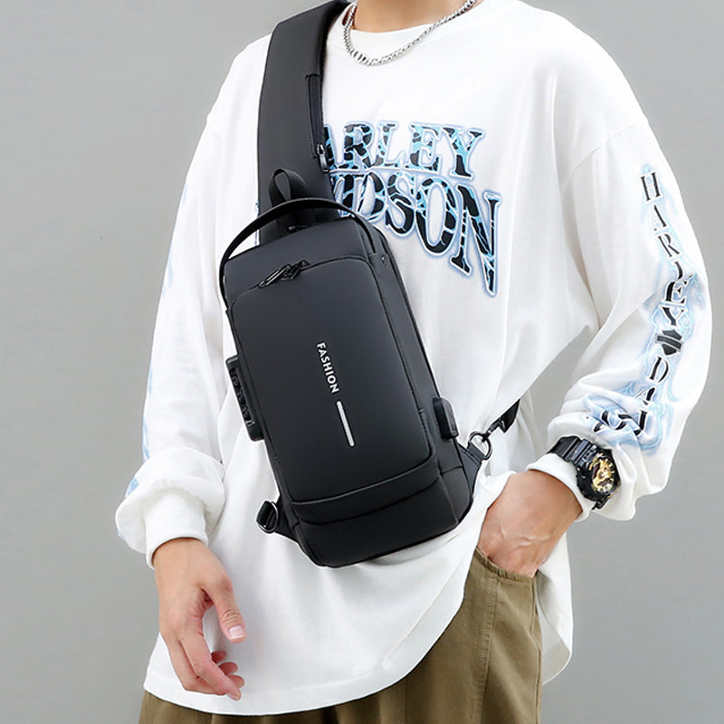 wachtwoord anti-diefstal borsttas