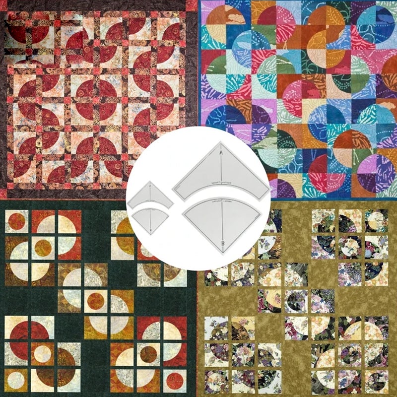 Snelle boogvormige Quilt Sjabloon Set