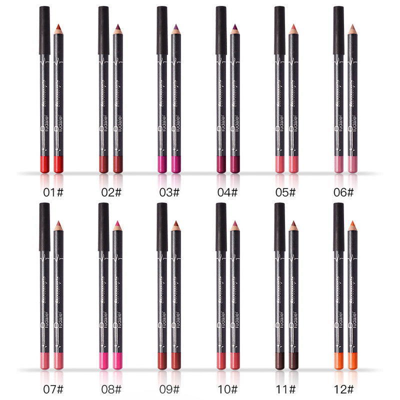 12 kleuren lippenstift pen