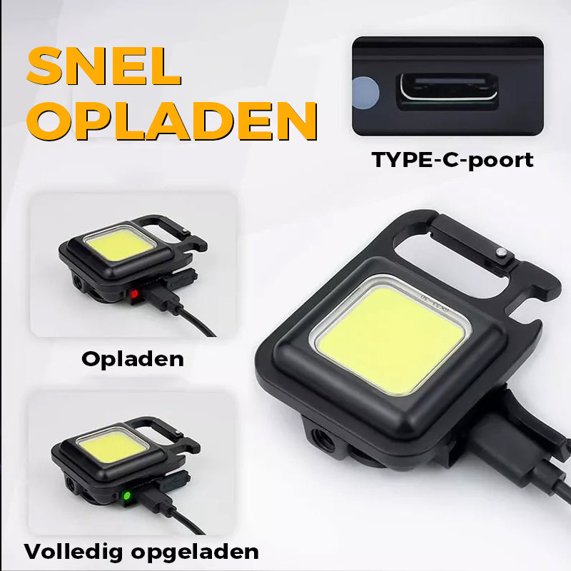 Multifunctionele sleutelhanger noodverlichting