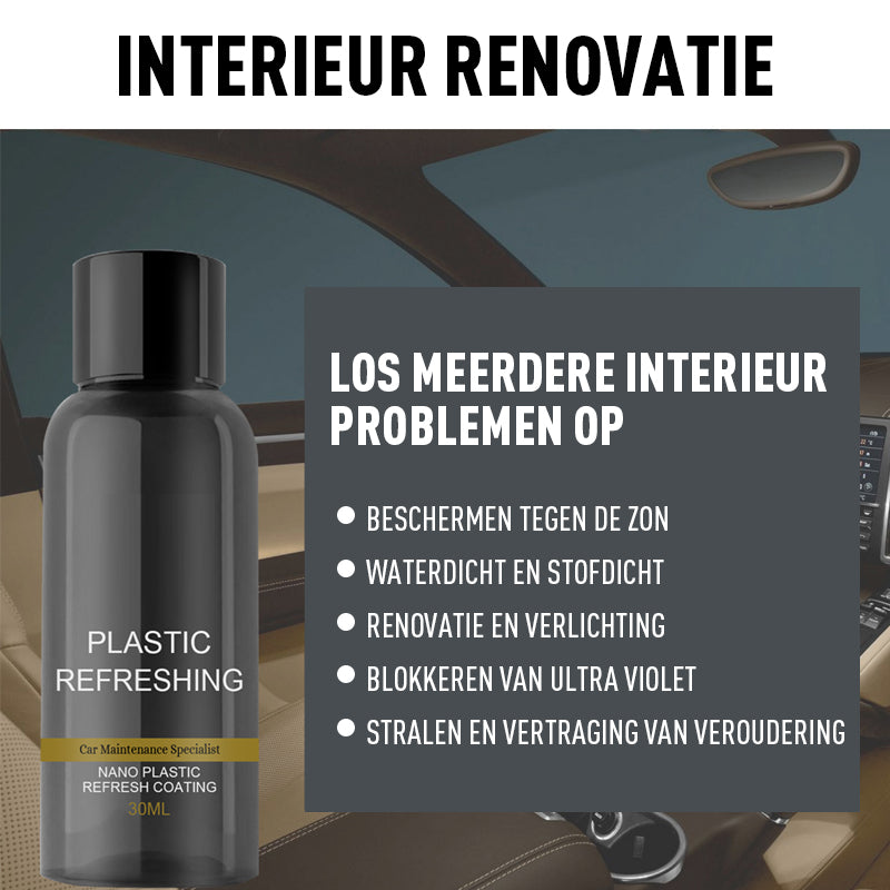 Opknapmiddel voor het opknappen van autokunststoffen