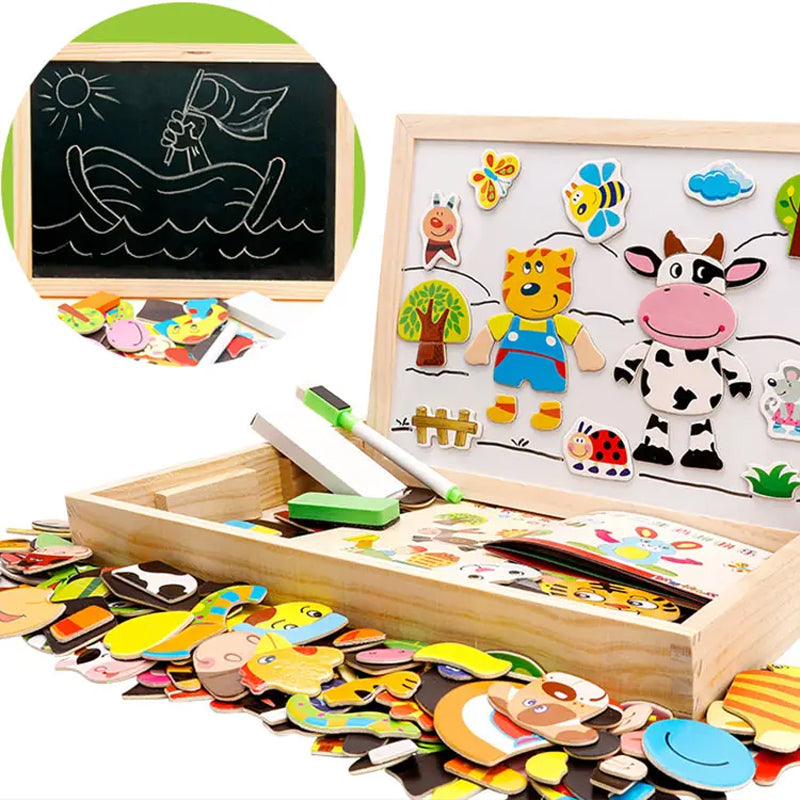 Magnetisch didactisch wit bord 2 in 1
