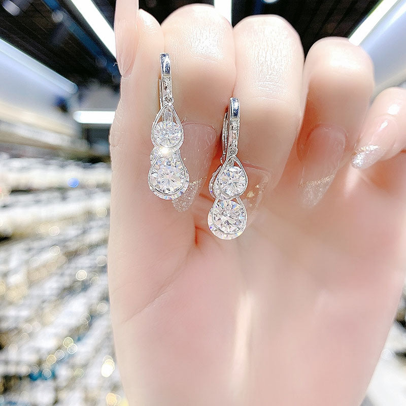 Oorbellen met glanzend hart