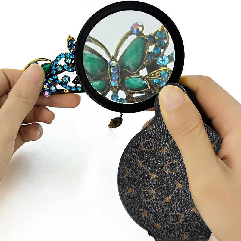 Nieuw Leren Etui Opvouwbaar Vergrootglas