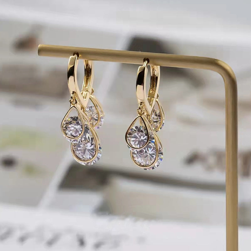 Oorbellen met glanzend hart