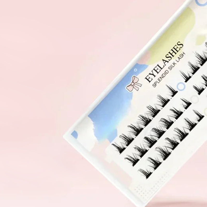 Enkele cluster gesegmenteerde natuurlijke valse wimpers