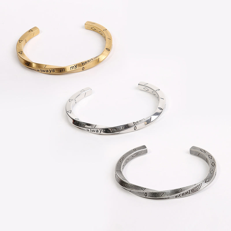 Paar Model Titanium Stalen Armband
