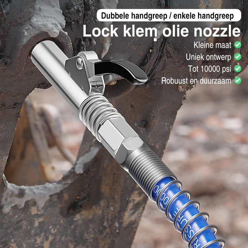 Sterke vergrendeling op vetkoppelingen met 18 inch flexibele veerslang