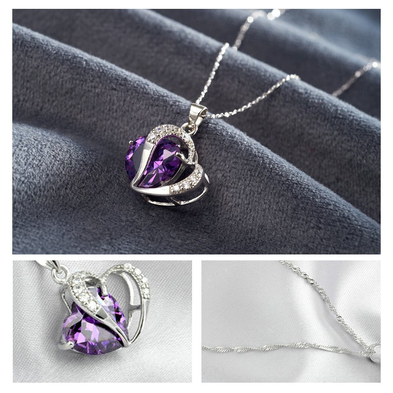 Hart Design Zirkoon Ketting Hanger Oorbellen Sets