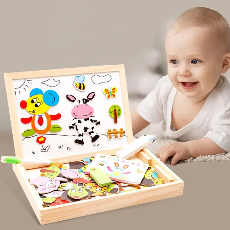 Magnetisch didactisch wit bord 2 in 1