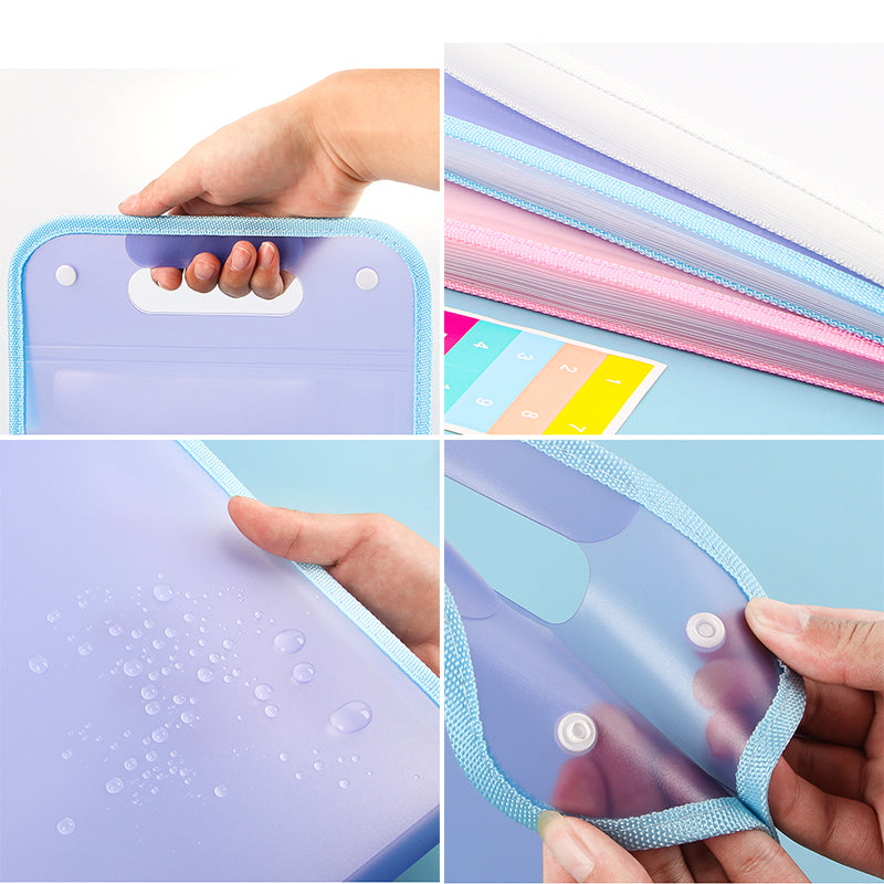 Typared Verticale accordeontas A4 papieren ordner