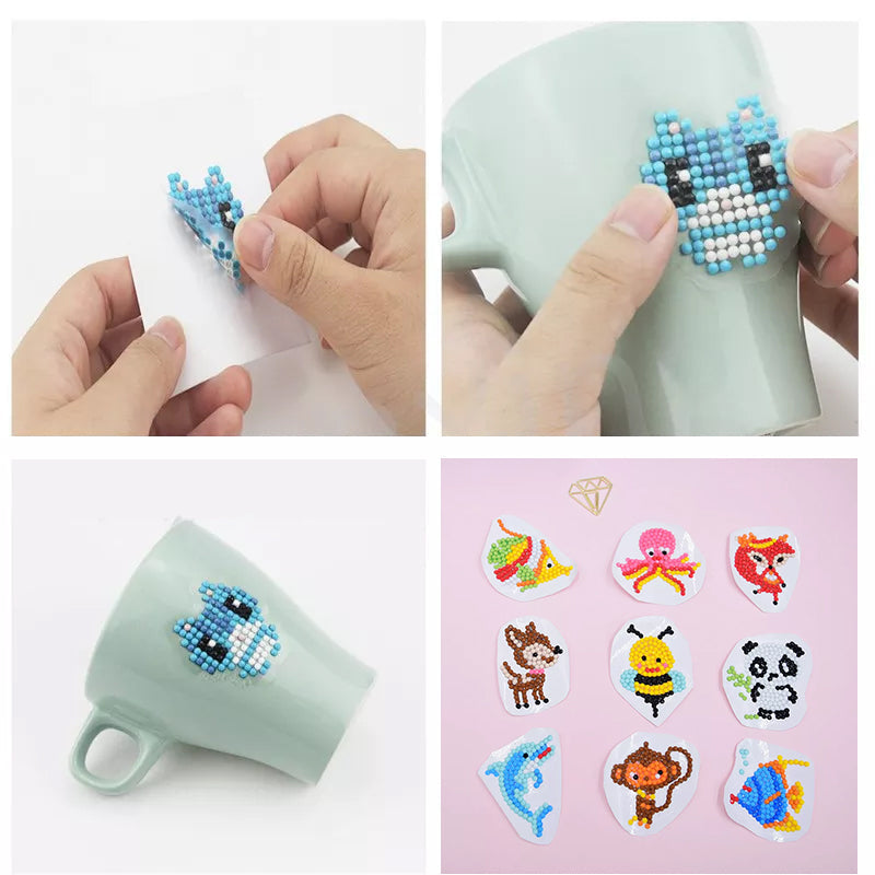 Diamant schilderij gratis stickers