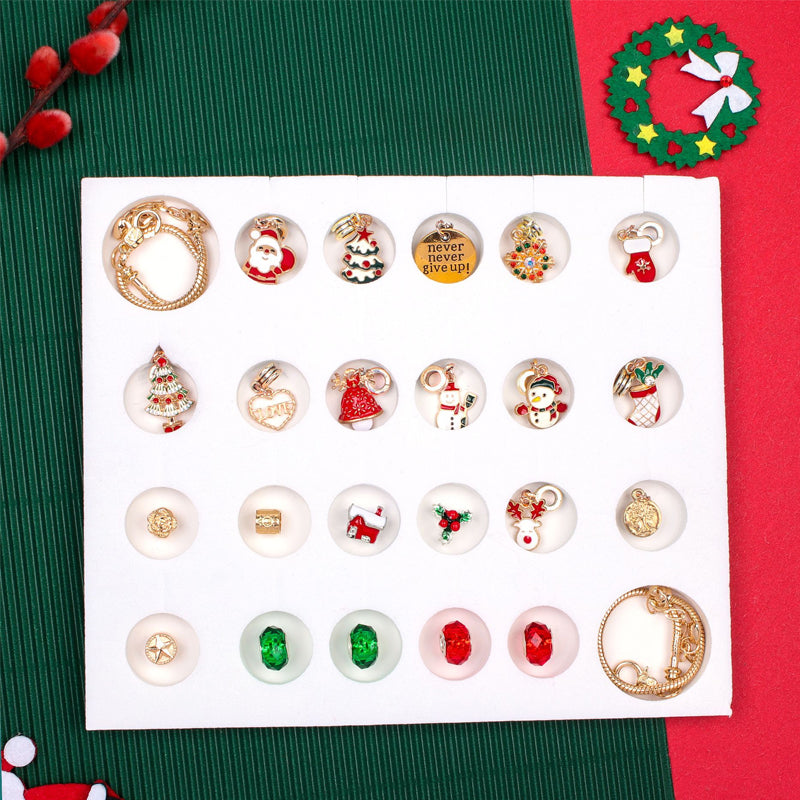 24 Dagen Countdown Kalender DIY Kerst Adventskalender Armbanden Set