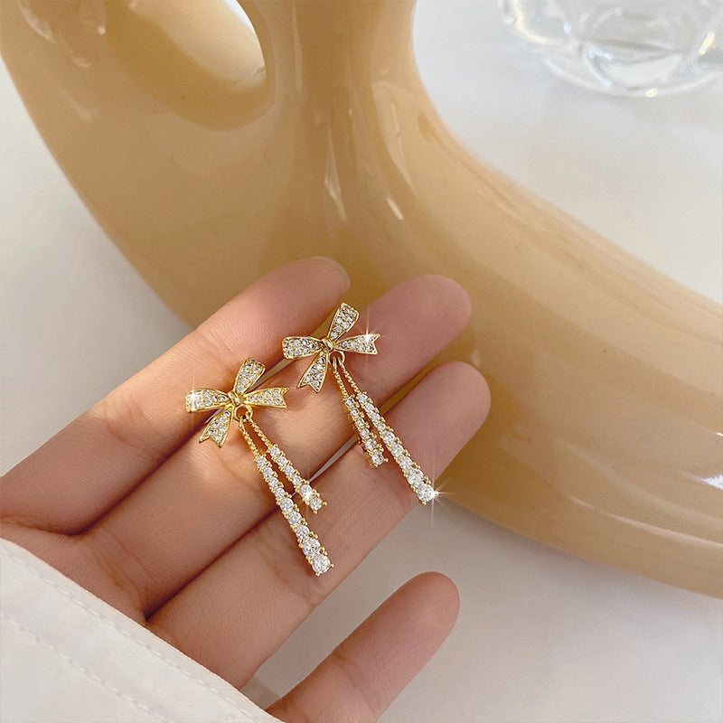 Vlinderdas oorbellen