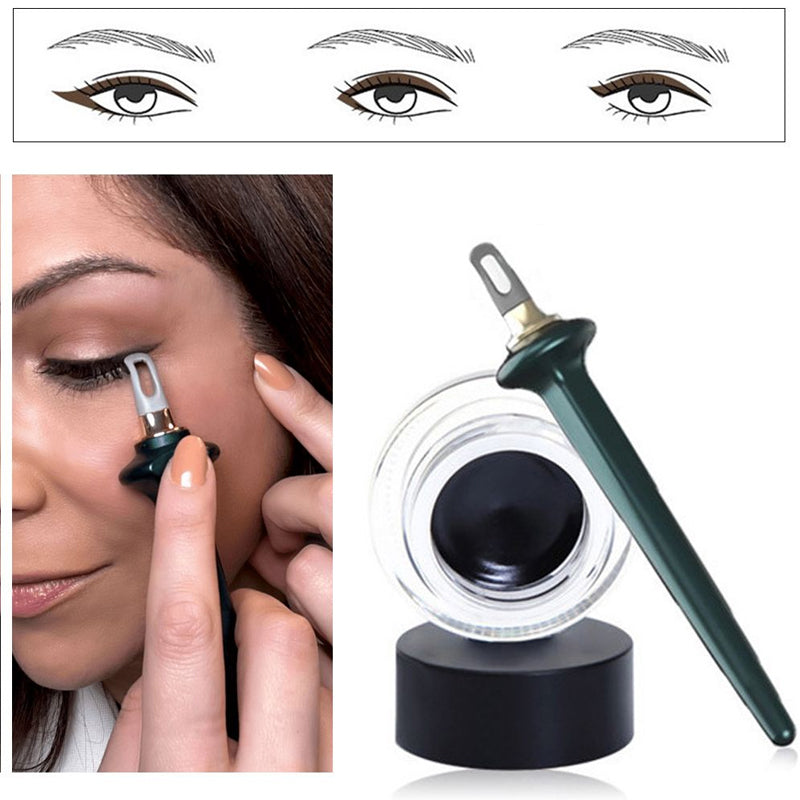 Gemakkelijke eyelinerpen die niet uitwrijft (met eyeliner crème)