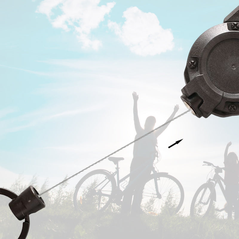 Outdoor automatische intrekbare draadkabel Luya tactische sleutelhanger