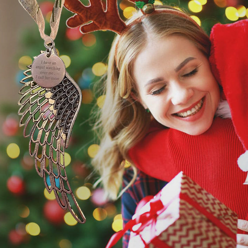 Kerst Familie Vleugels Hanger