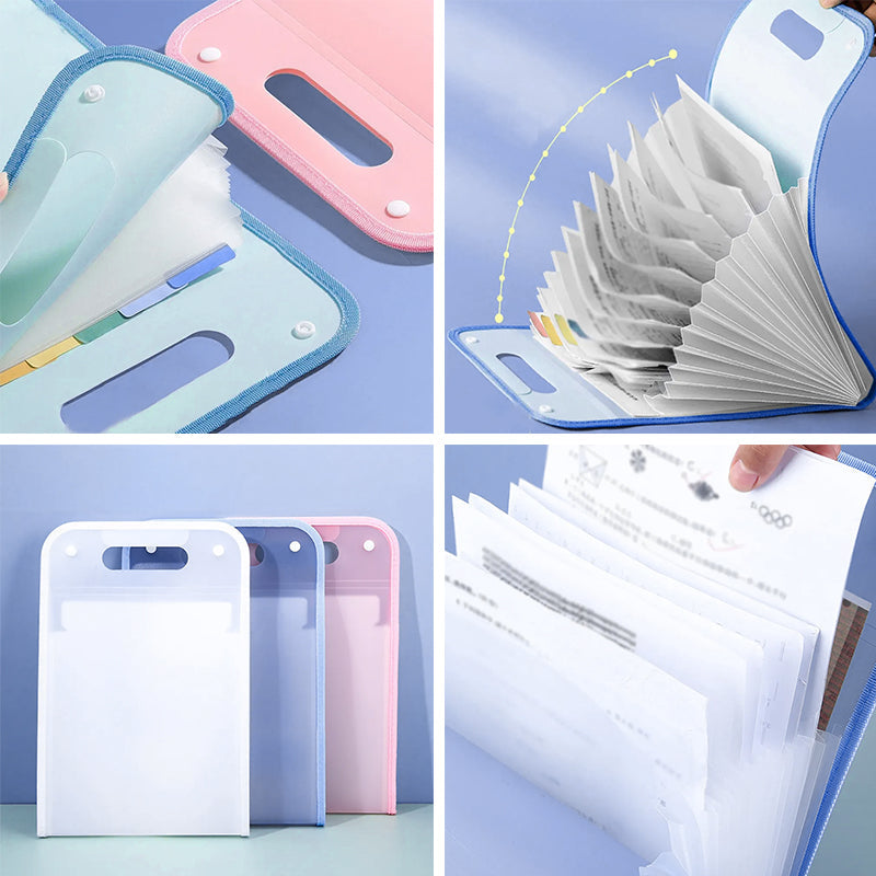 Typared Verticale accordeontas A4 papieren ordner