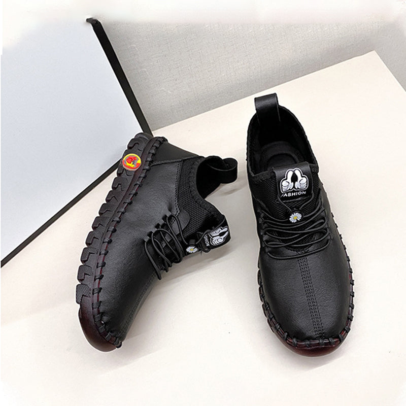 Zachte schoenen met ronde neus