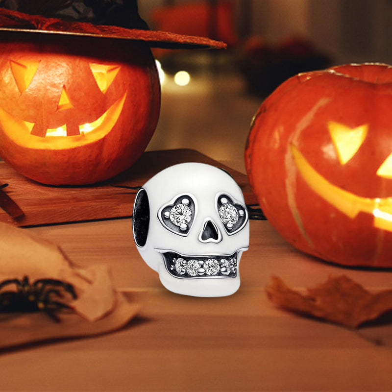 Glow-in-the-dark sprankelende schedelbedel