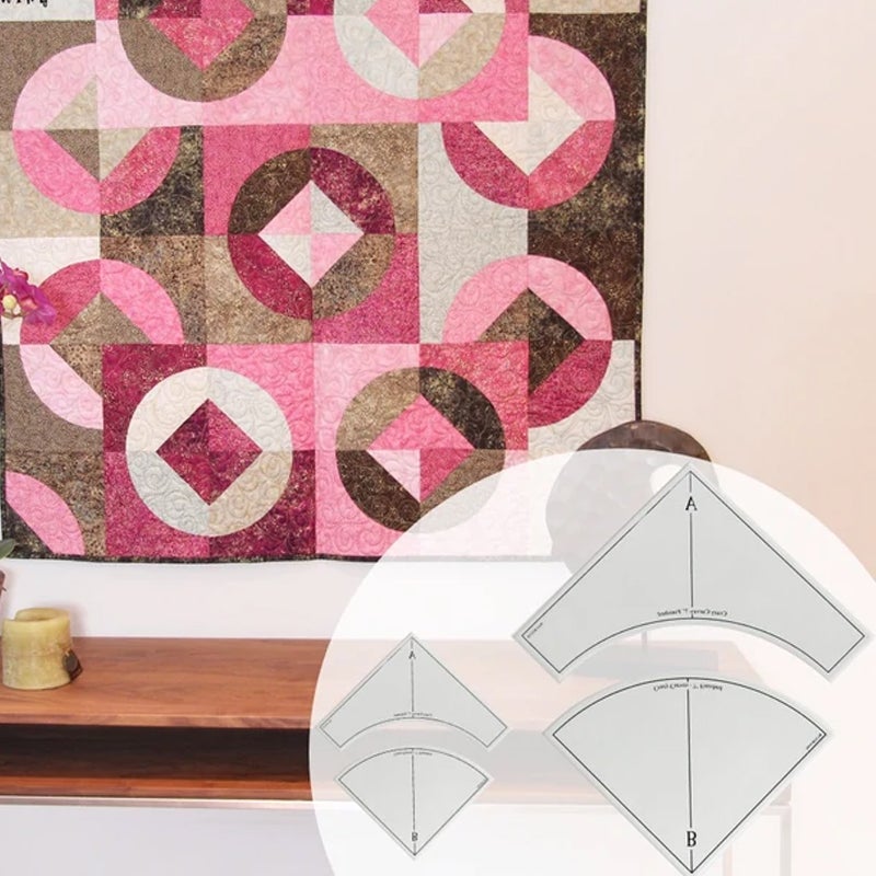 Snelle boogvormige Quilt Sjabloon Set
