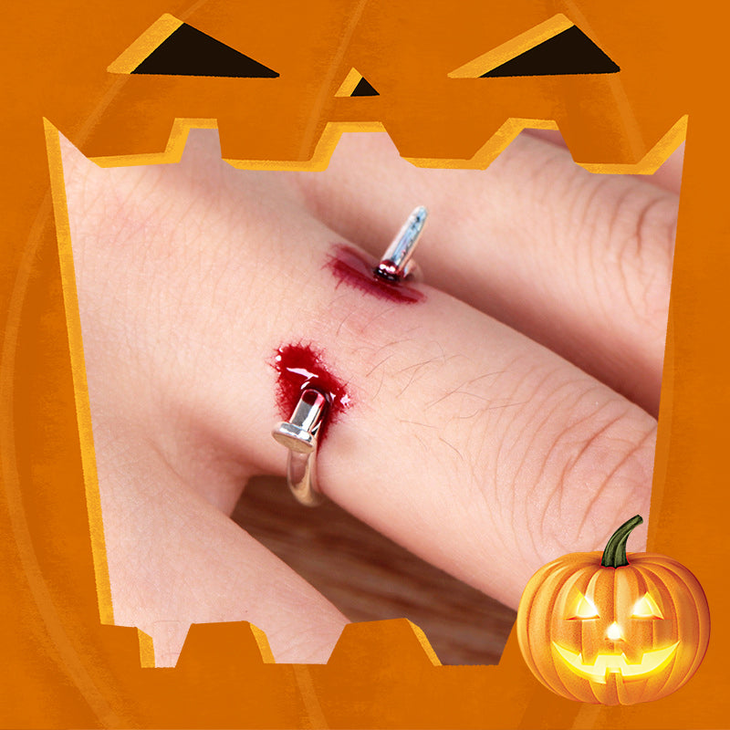 Gekke Halloween Spike Verstelbare Open Ring