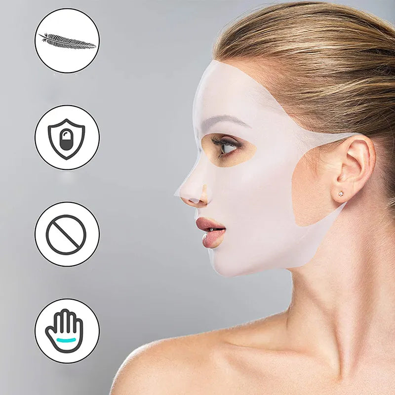 Oorhangend antislip en absorptiebevorderend siliconen masker
