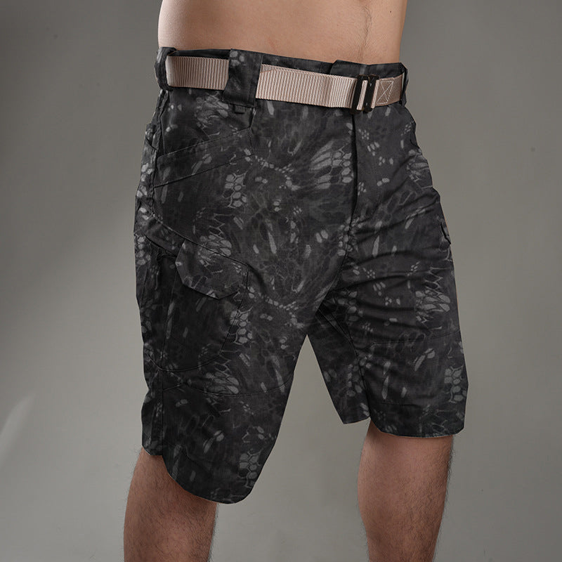 Tactische short in effen kleur