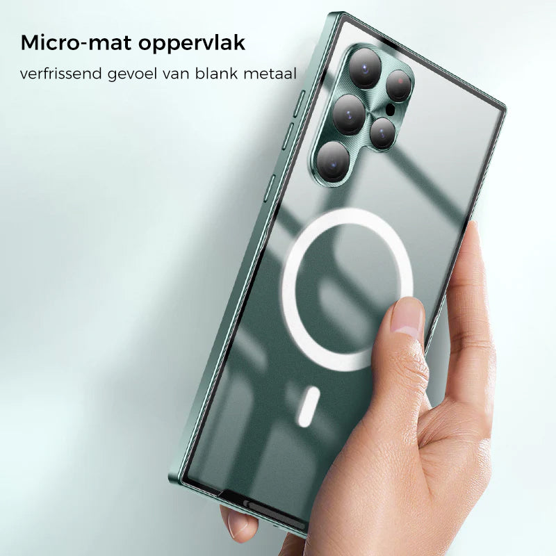 Magnetische Magsafe metalen hoes voor Samsung