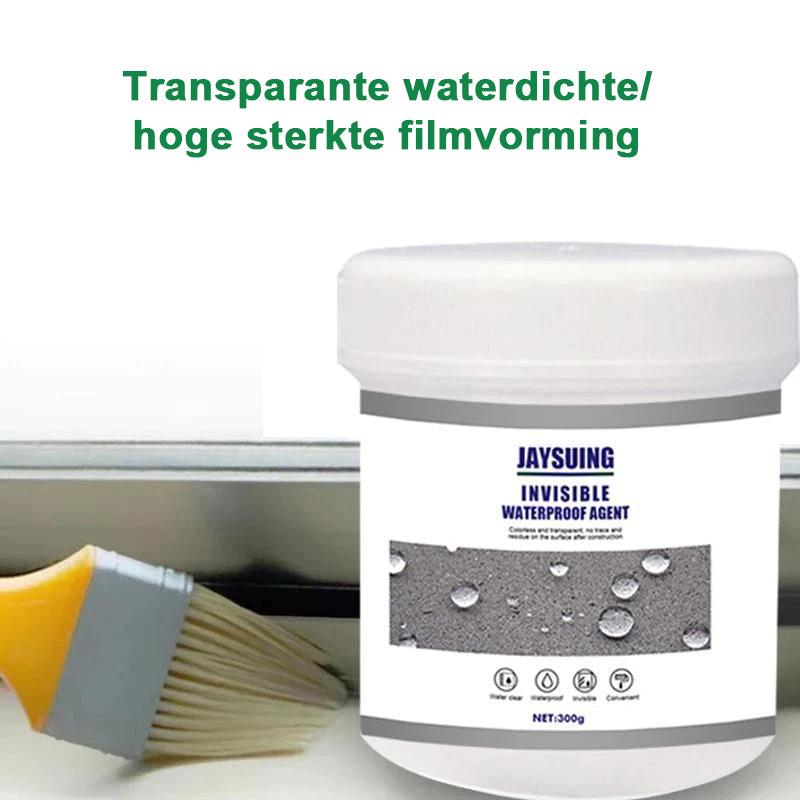 Transparante waterdichte coating agent