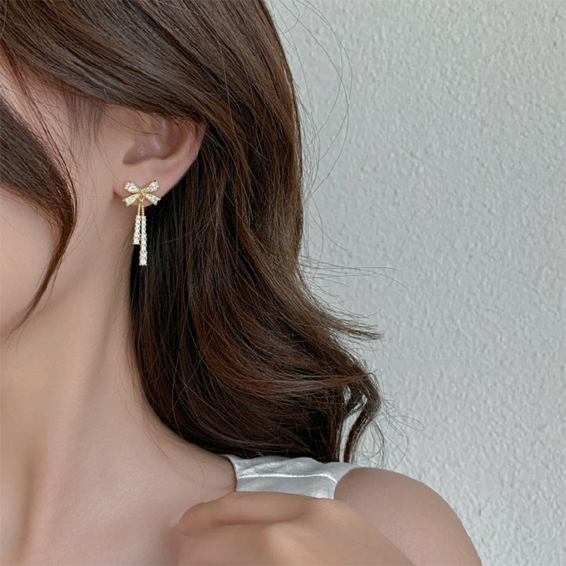 Vlinderdas oorbellen