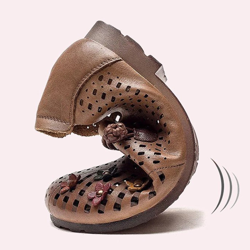 Holle damesschoenen met ronde neus