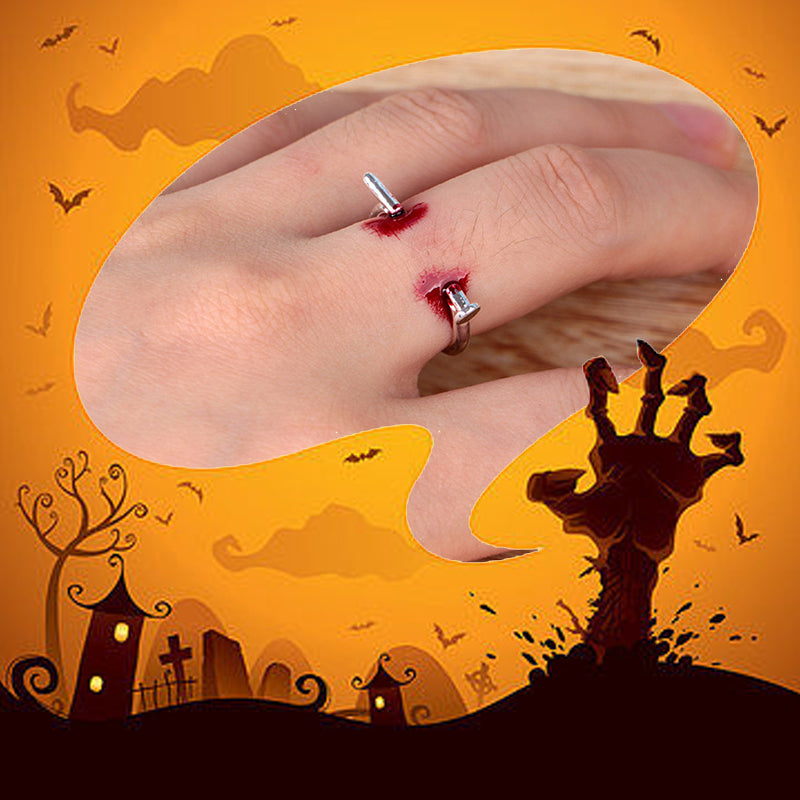 Gekke Halloween Spike Verstelbare Open Ring