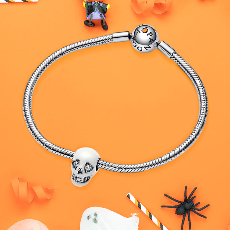 Glow-in-the-dark sprankelende schedelbedel